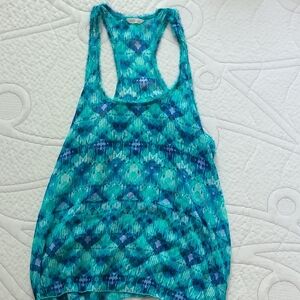 Aeropostale Blue Cut Out Tank Top